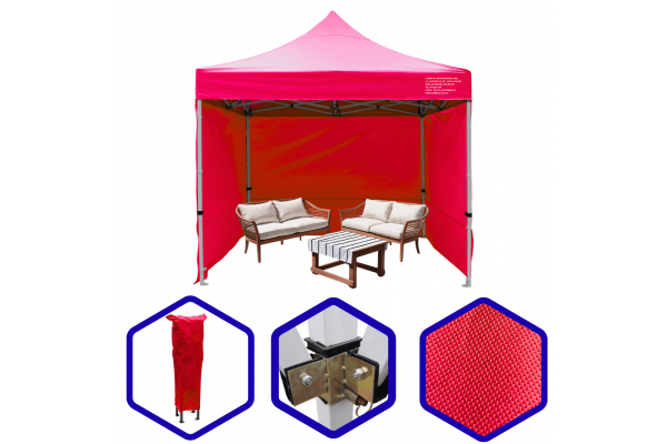 NAMIOT CIĘŻKI 3X3CZERWONY (ML)